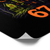 67 Halloween Kostuum Brainrot Leraar 6-7 Meme Zes Poster (Hoek)