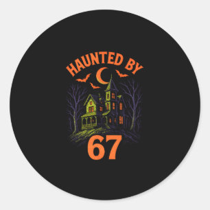 67 Halloween Kostuum Brainrot Leraar 6-7 Meme Zes Ronde Sticker