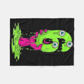 67 Halloween Kostuum Grappig Nummer 6 Zes Meme Voo Fleece Deken (Voorkant (Horizontaal))
