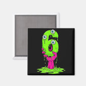67 Halloween Kostuum Grappig Nummer 6 Zes Meme Voo Magneet (Voorkant / Achterkant)