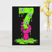 67 Halloween Kostuum Grappig Nummer 7 Zeven Meme V Kaart (Gele Bloem)