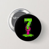 67 Halloween Kostuum Grappig Nummer 7 Zeven Meme V Ronde Button 5,7 Cm (Voorkant /achterkant)