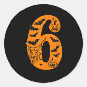 67 Halloween Matching Twin Boys Girls Brothers Sis Ronde Sticker (Voorkant)