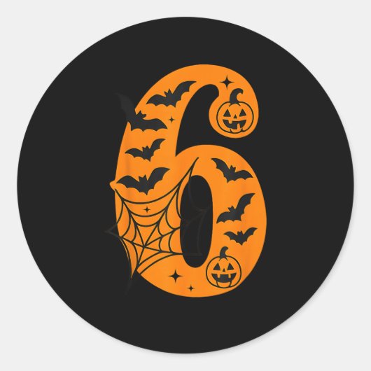 67 Halloween Matching Twin Boys Girls Brothers Sis Ronde Sticker (Voorkant)