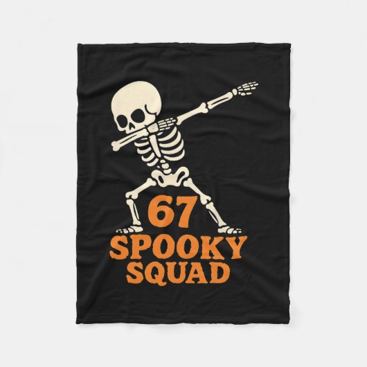 67 Halloween Meme 6 7 Nummers Zes Zeven Grappige K Fleece Deken (Voorkant)