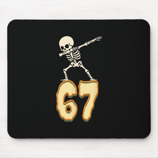 67 Halloween Meme 6 7 Nummers Zes Zeven Grappige K Muismat (Voorkant)