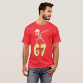 67 Halloween Meme 6 7 Nummers Zes Zeven Grappige K T-shirt (Voorkant volledig)