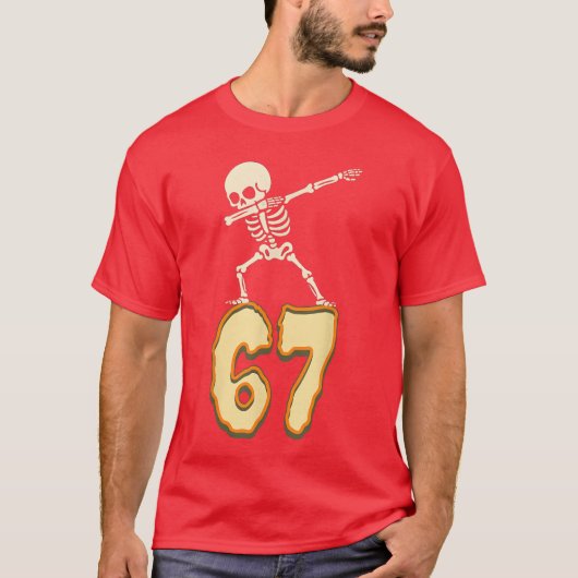 67 Halloween Meme 6 7 Nummers Zes Zeven Grappige K T-shirt (Voorkant)