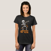 67 Halloween Meme 6 7 Nummers Zes Zeven Grappige K T-shirt (Voorkant volledig)