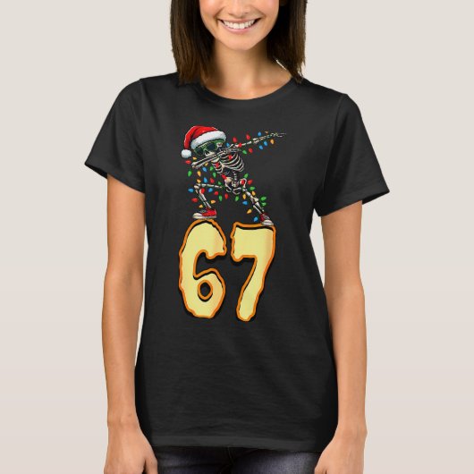 67 Halloween Meme 6 7 Nummers Zes Zeven Grappige K T-shirt (Voorkant)