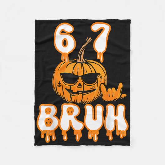 67 Halloween Meme Brainrot Kostuum Kinderen 6-7 Ze Fleece Deken (Voorkant)