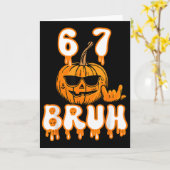 67 Halloween Meme Brainrot Kostuum Kinderen 6-7 Ze Kaart (Gele Bloem)
