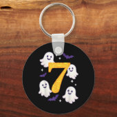 67 Halloween-meme Grappige zes zeven Halloween-kos Sleutelhanger (Voorkant)
