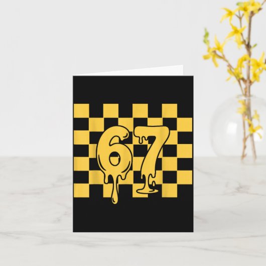 67 Halloween Meme Kaart (Gele Bloem)