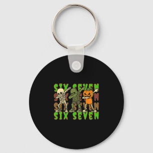 67 Halloween Meme Six Seven Dabbing Skelet Zombie Sleutelhanger