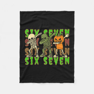 67 Halloween Meme Zes Zeven Dabbing Skelet Zombie Fleece Deken