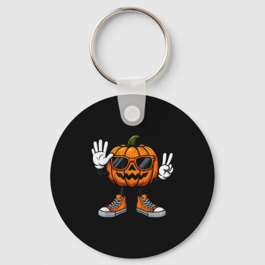 67 Halloween Pompoen Grappig Brainrot Meme Kindere Sleutelhanger (Voorkant)