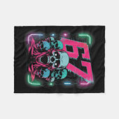 67 Halloween Scp Horror Face Y Costume Shirt Horro Fleece Deken (Voorkant (Horizontaal))