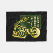 67 Halloween Wiskunde Grappig Zes Zeven Meme Brain Fleece Deken (Voorkant (Horizontaal))