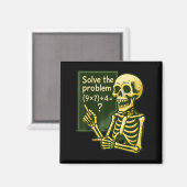 67 Halloween Wiskunde Grappig Zes Zeven Meme Brain Magneet (Voorkant / Achterkant)