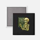 67 Halloween Wiskunde Grappig Zes Zeven Meme Brain Magneet (Voorkant / Achterkant)