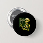 67 Halloween Wiskunde Grappig Zes Zeven Meme Brain Ronde Button 5,7 Cm (Voorkant /achterkant)