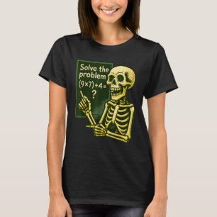 67 Halloween Wiskunde Grappig Zes Zeven Meme Brain T-shirt