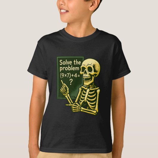 67 Halloween Wiskunde Grappig Zes Zeven Meme Brain T-shirt (Voorkant)