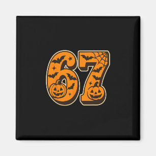 67 Halloween Zes Zeven Brainrot Meme Jongens Kinde Magneet