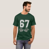 67 Hand Funny Six Seven Meme Generation Alpha  T-shirt (Voorkant volledig)