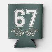 67 Hand Grappig Zes Zeven Meme Generatie Alpha  Blikjeskoeler (Voorkant)