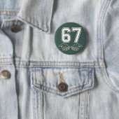 67 Hand Grappige Six Seven Meme Generation Alpha  Ronde Button 5,7 Cm (In situ)