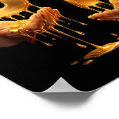 67 Hands Six Seven 6 7 Gold Drip Teens Boys Kids D Poster (Hoek)