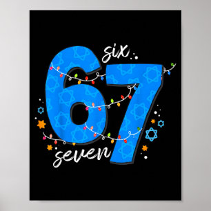 67 Hanukkah Joodse Feestdag Menorah Zes Zeven Meme Poster