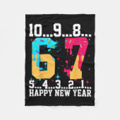67 Happy New Year Six Seven Funny Countdown 2026  Fleece Deken (Voorkant)