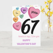 67 Hartjes Valentijnskaart Kaart (Gele Bloem)