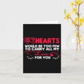 67 Hearts Valentines Romantic Cute Saying 67 Valen Kaart (Gele Bloem)