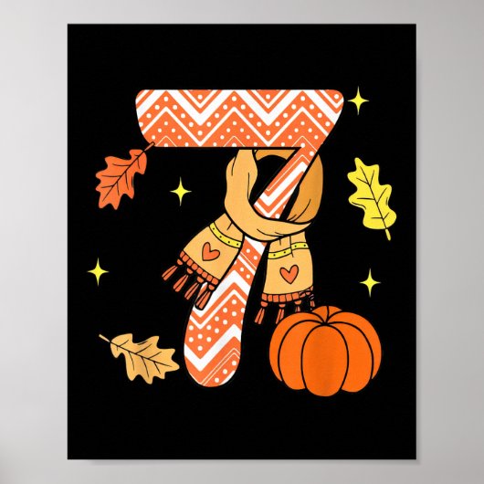 67 Herfst Autumn Pompoen Meme Grappig Zes Zeven Poster (Voorkant)