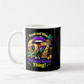 67 Het is een Mardi Gras-ding Grappige Meme Quote Koffiemok (Links)