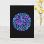 67 Hidden Meme Trending Gen Z Alpha Six Seven 6 7  Kaart (Gele Bloem)