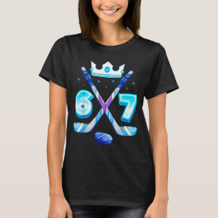 67 Hockey Drip Grappig Ijs Meme Nummer Zes Zeven T-shirt