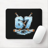 67 Hockey Drip Number Funny Meme Style Boys Graphi Muismat (Met muis)