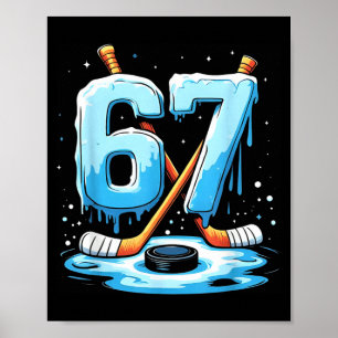 67 Hockey Ijsje Drip Gen Alpha Slang Jongens Manne Poster
