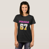 67 honkbal meme slang virale trend  t-shirt (Voorkant volledig)