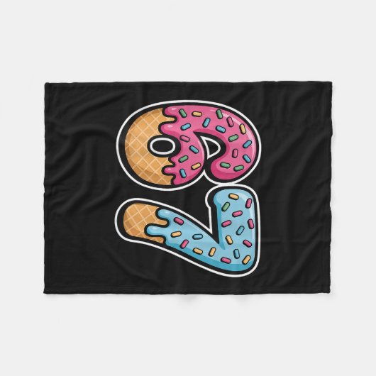 67 Ice Cream Drip (ck Only) Fleece Deken (Voorkant (Horizontaal))