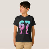 67 Ice Cream Drip (front) Six Seven Meme For Gen A T-shirt (Voorkant volledig)