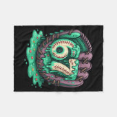 67 Ice Cream Drip Funny Six Seven Baseball Fleece Deken (Voorkant (Horizontaal))