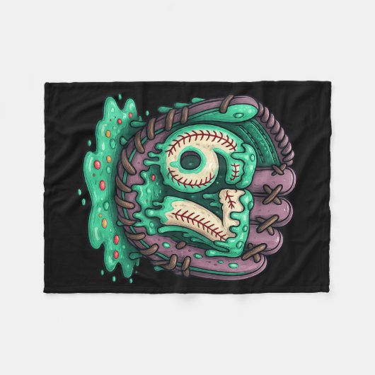 67 Ice Cream Drip Funny Six Seven Baseball  Fleece Deken (Voorkant (Horizontaal))