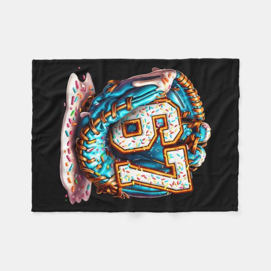 67 Ice Cream Drip Funny Six Seven Baseball Fleece Deken (Voorkant (Horizontaal))