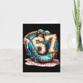 67 Ice Cream Drip Funny Six Seven Baseball  Kaart (Voorkant)